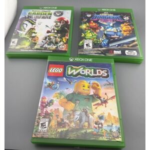 Xbox One Game Lot LEGO Worlds Plants v Zombies Garden Warfare Super Dungeon Bros